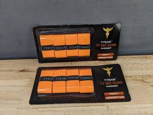 Tyrari Ty Tac-Zorb Overgrip 4-pack, Orange - 2 Total - Brand New