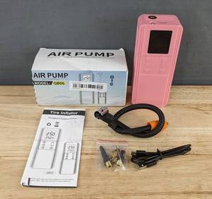 Air Pump Inflator, Pink - Brand New