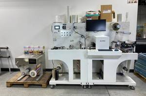 ArrowEZCUT 330A and Trojan T2-C Industrial Label Printer System, $120K M
