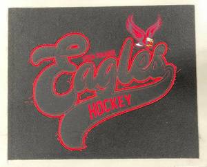 Eden Prairie Eagles Hockey Embroidered Felt Display M