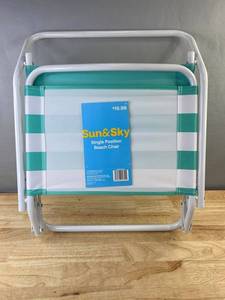 Sun & Sky Single Position Folding Beach Chair - Brand New A