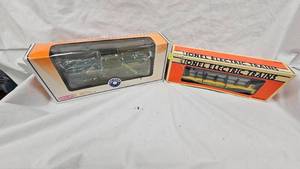 Lionel MKT Flat wPipes and Southern Tank Car