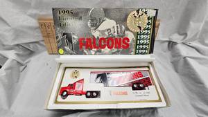 1995 NFL Team Collectible, Die Cast Transporter wbox, Like New, Falcons