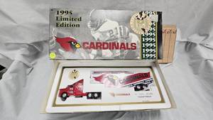 1996 NFL Team Collectible, Die Cast Transporter wbox, Like New, Cardinals