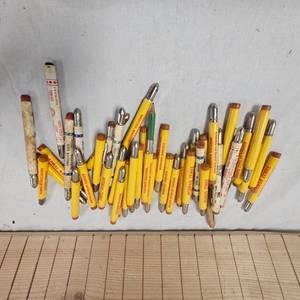 Lot of Bullet Pencils with various advertising
