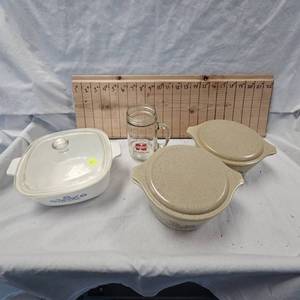 Lot of 2 PYREX Casserole and Corningware Casserole Dish