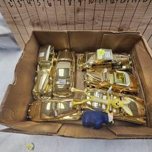 Gold Model Cars as Pictured