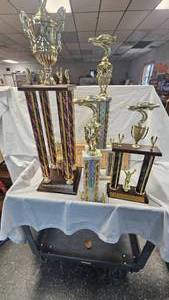 Pair of Racing Trophies as Pictured