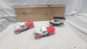 Lot of 3 Die Cast Delivery Trucks