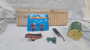 Lot of Die Cast and Mini John Deere Mailbox