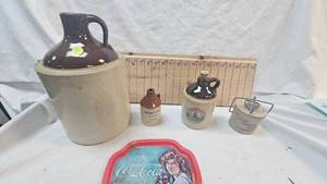 Lot of Jugs and Jar as pictured