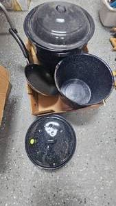 Lot of Canning Pot, Pail and Cooker