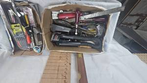 Solder Gun, Hacksaw, Various Tools