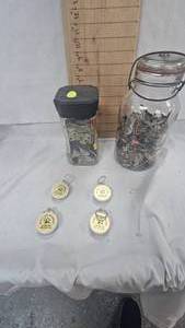 2 Jars of assorted Keys