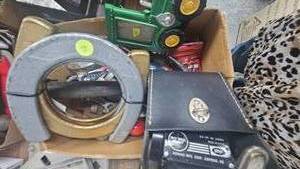 Horseshoes, image transit, pipe wrenches, and pliers