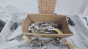 Large Lot of Cap Guns, Large and Small
