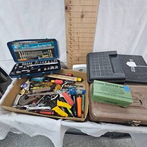 Lot of Tool Box, Sockets, Etc