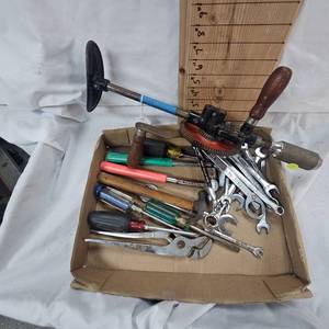 Wrench Lot, Screwdrivers, Hand Drill