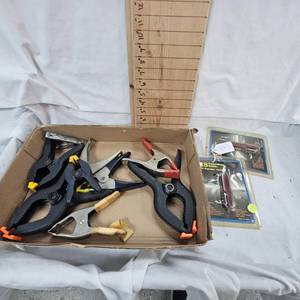 Pair of Multi Function Knives and Clamps