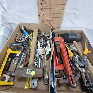 Lot of Steel Hmmers, Rubber Mallet, Wrenches