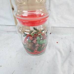 Partial Jar of Vintage Marbles
