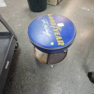 Good Year Racing Stool on Wheels