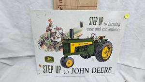 John Deere Tin Lith Sign