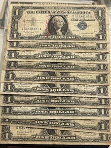 Blue Seal $1 Dollar Silver Certificates