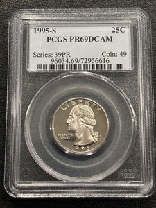 1995-S Washington Quarter Proof PCGS PR69 Deep Cameo