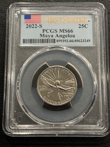 2022-S Maya Angelou Quarter First Strike PCGS MS66