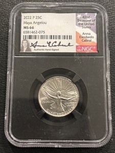 2022-P Maya Angelou Quarter NGC MS66