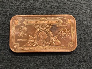 1 Ounce .999 Fine Copper Bar
