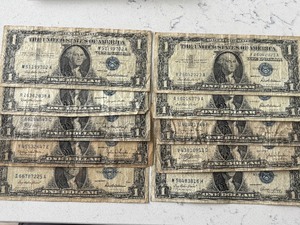 Blue Seal $1 Dollar Silver Certificates