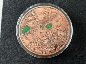 5 Ounce .999 Fine Copper Round Aliens