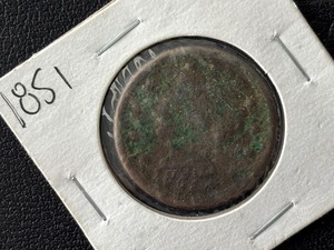 1851 Braided Hair Cent