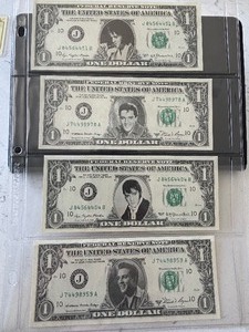 Uncirculated $1 Dollar Elvis Presley Federal Reserve Notes