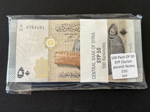 Syrian Bank Notes 100 Quantity