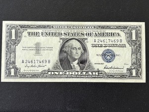 1957 Blue Seal $1 Dollar Silver Certificate Uncirculated