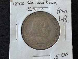1892 Columbian Exposition Silver Half Dollar Only 950,000 Minted