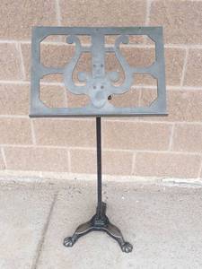 Antique French Wrought Iron Music Stand
