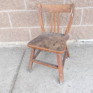 Vintage Wooden Childs Chair