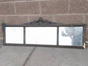 Nurre Mirrors Ornate Three-Panel Wall Mirror