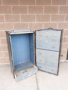 MASSIVE RARE Vintage Wardrobe Steamer Trunk From Dorothy Byton Theater