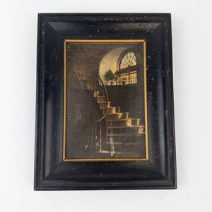 Eugene Delacroix Signed Old Stairway, Toulouse St. Framed Photograph