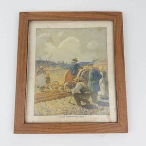 The New Farming in the Old World Framed Print