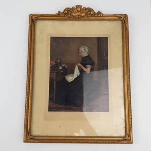 Ernst Oppler Portrt Nherin Framed Print