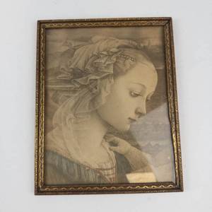 Vintage Filippo Lippi Madonna and Child With Two Angels Framed Print