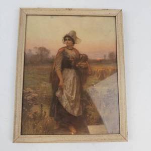 Evangeline Framed Print by Jean Leon Gerome Ferris