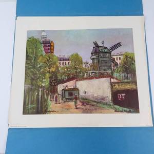 Maurice Utrillo Montmartre Scenes Print Portfolio (Lot of 4)