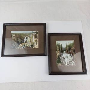 Framed Waterfall Landscape Prints (Lot of 2)